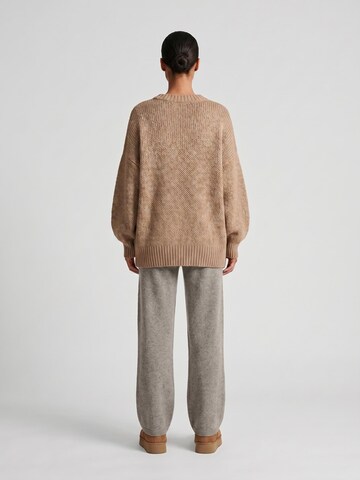 americandreams Oversized Sweater 'Pepper' in Brown