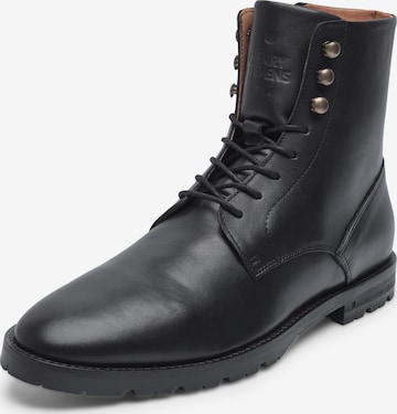 Henry Stevens Lace-up boots 'Wallace' in Black: front
