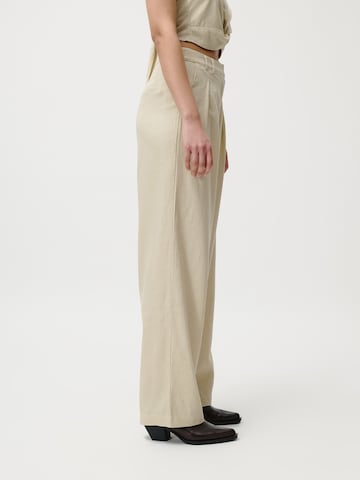 LeGer by Lena Gercke Loosefit Παντελόνι πλισέ 'Nadia' σε μπεζ