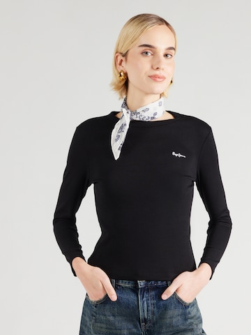 Pepe Jeans Póló 'BETINA' - fekete: elől
