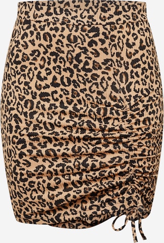 Trendyol Curve Skirt in Beige: front