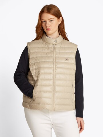 Vestă de la Tommy Hilfiger Curve pe verde: față
