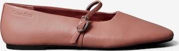 Ballerina con cinturino di Calvin Klein in rosa: frontale