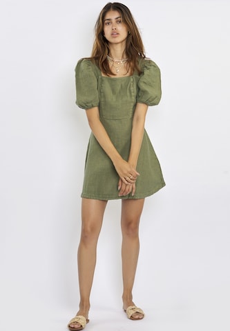 FRESHLIONS Summer Dress 'Bella' in Green: front