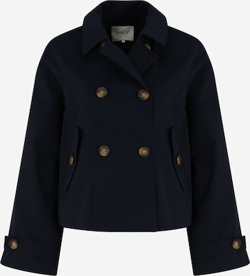 Only Petite Between-seasons coat 'APRIL' in Blue: front