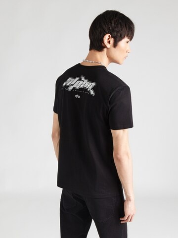 ALPHA INDUSTRIES Póló - fekete