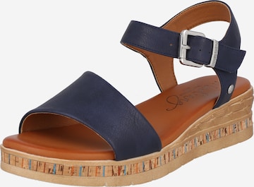 MUSTANG Sandals in Blue: front