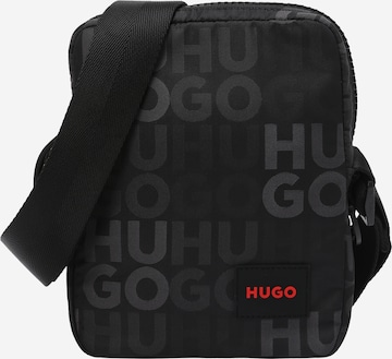 HUGO Red Crossbody Bag in Black: front