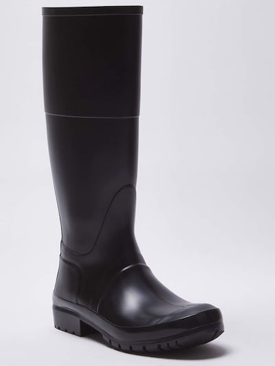 Trendyol Bottes en caoutchouc en noir, Vue avec produit