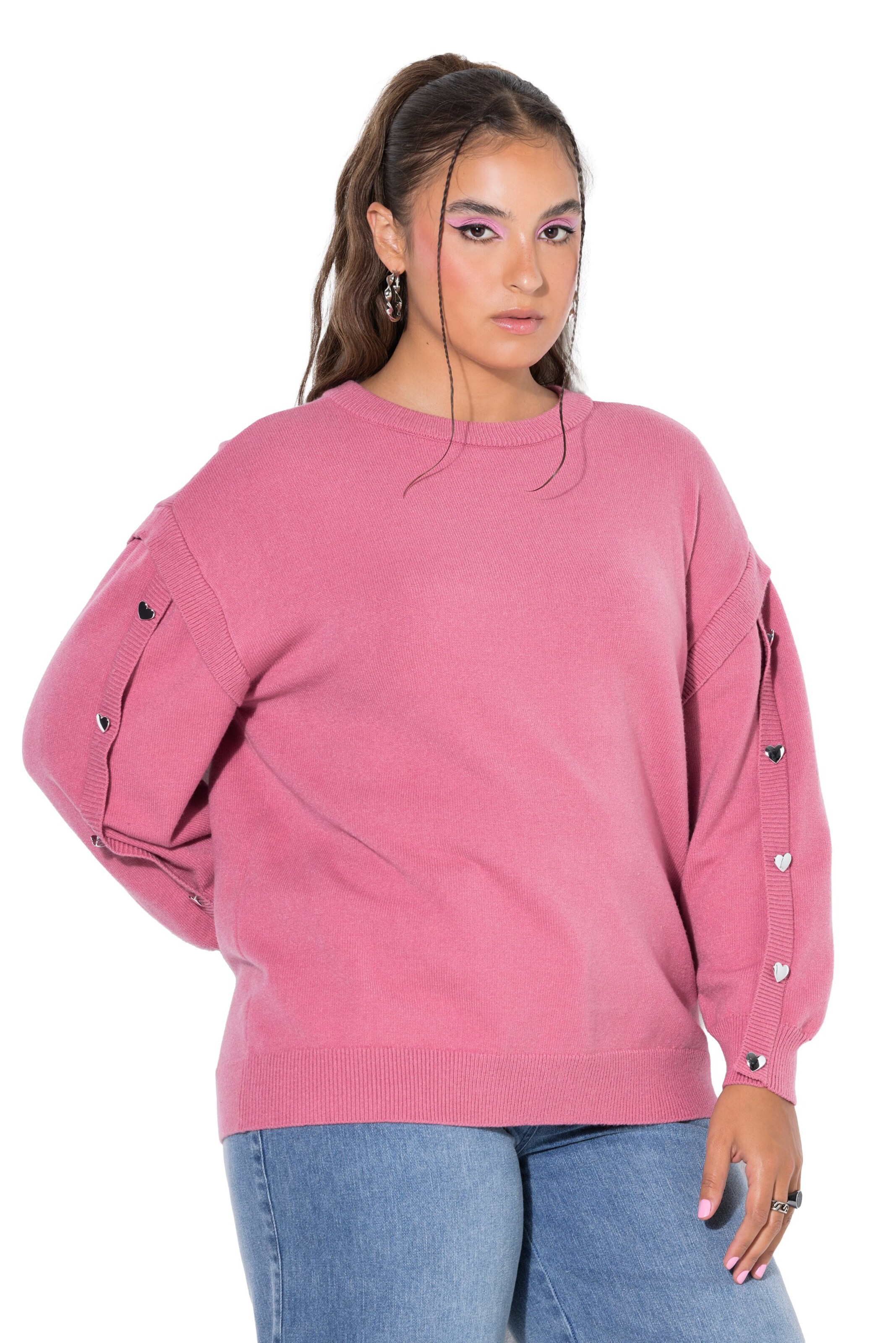 Studio Untold Oversized trui in Roze: voorkant