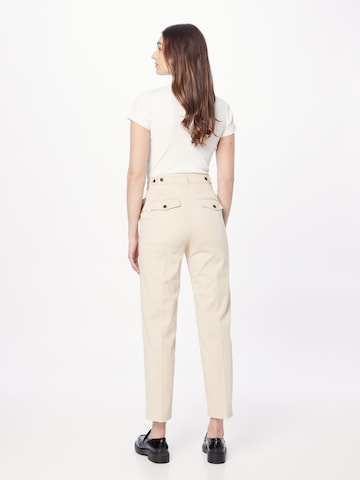 TOMMY HILFIGER Regular Pleated Pants in Beige