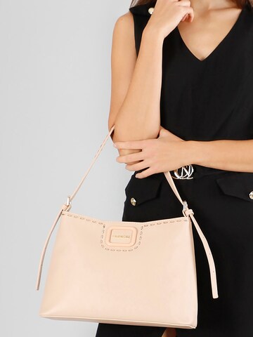 Borsa a spalla di CAFè NOIR in beige: frontale