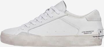 Baskets basses Crime London en blanc : devant