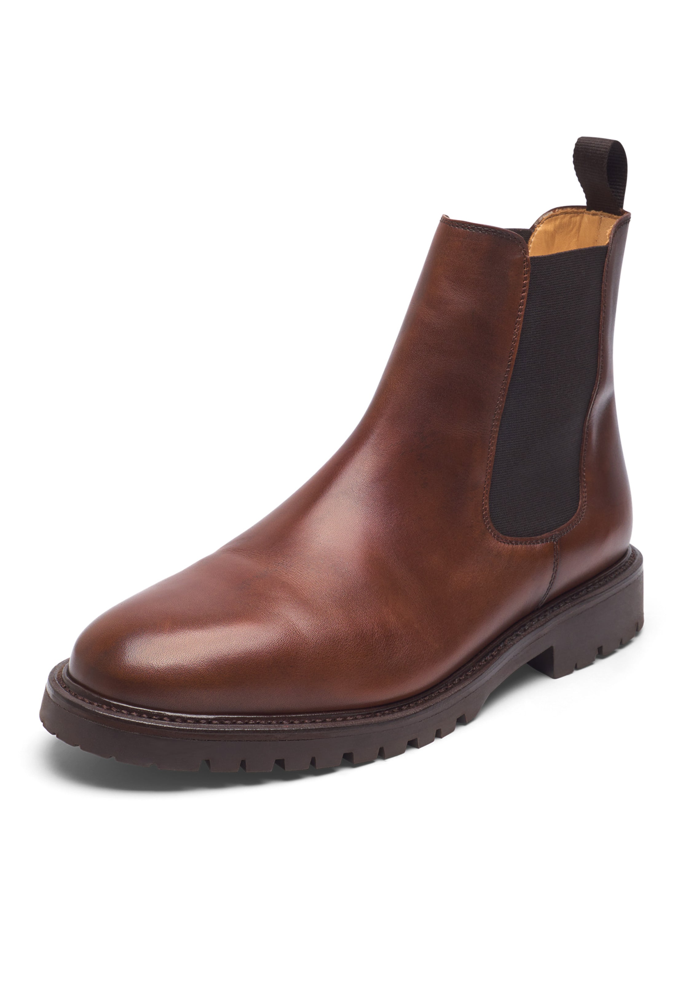 Henry Stevens Chelsea Boots 'Jones CB3' in Braun: Vorderseite