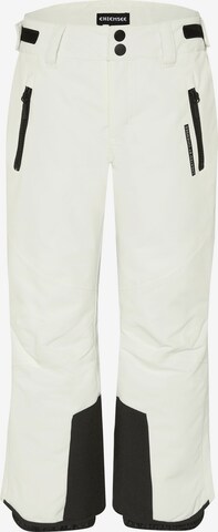 CHIEMSEE Workout Pants in White: front