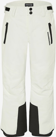 CHIEMSEE Regular Workout Pants in White: front