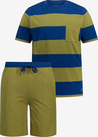 JP1880 Short Pajamas in Blue: front