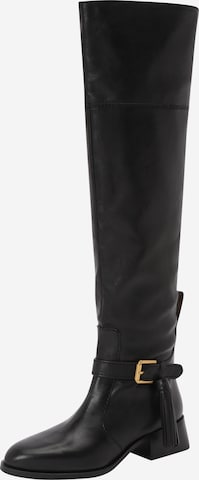 See by Chloé Over the Knee Boots 'LORY' in Black: front