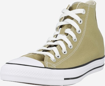 zaļš CONVERSE Augstie brīvā laika apavi 'Chuck Taylor All Star': no priekšpuses