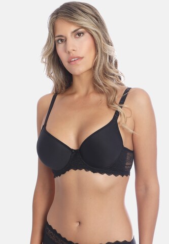 sassa T-shirt Bra in Black