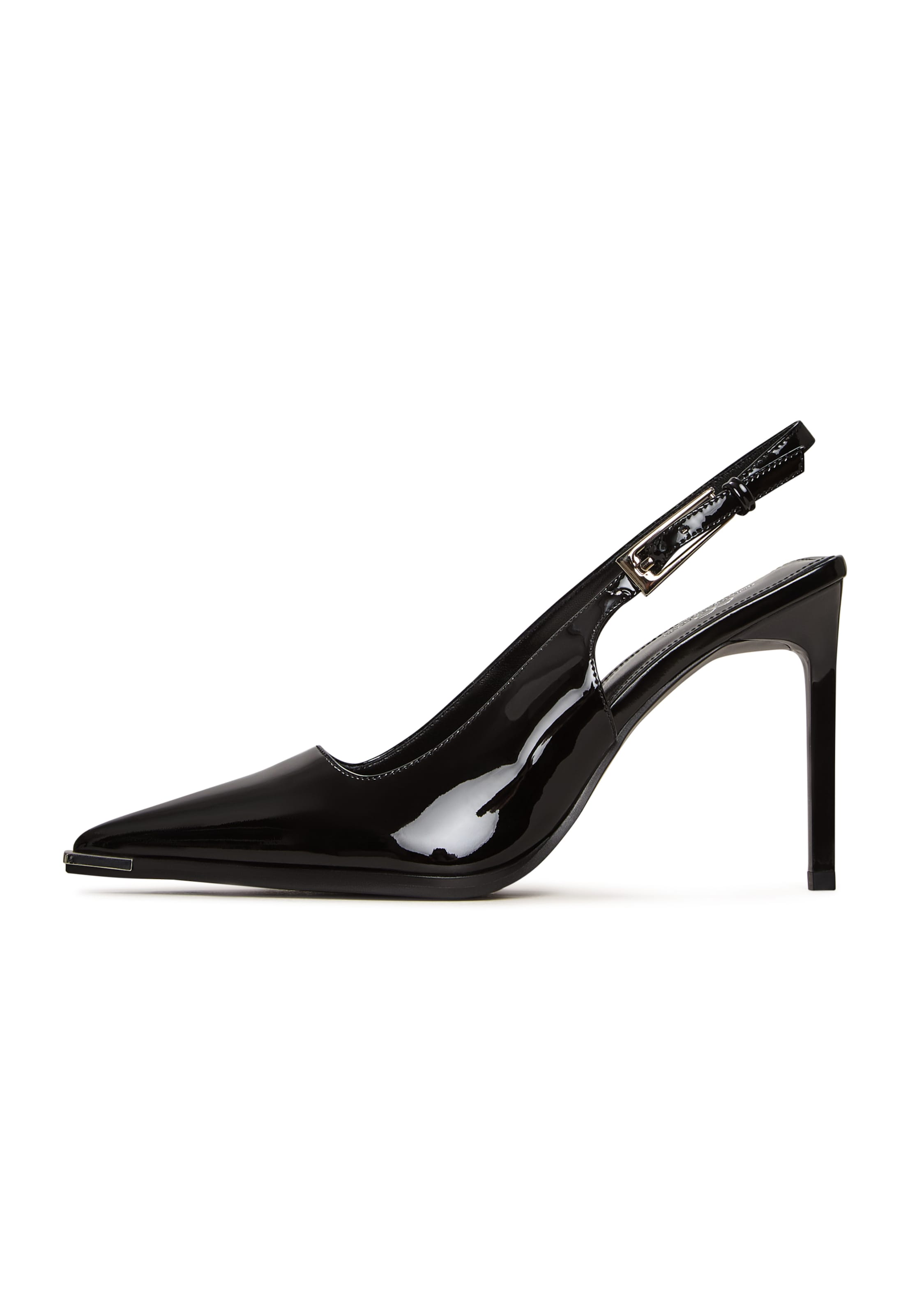 CESARE GASPARI Slingpumps in Schwarz: Vorderseite