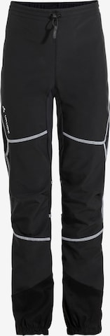 VAUDE Regular Outdoor Pants 'Capacida' in Black: front