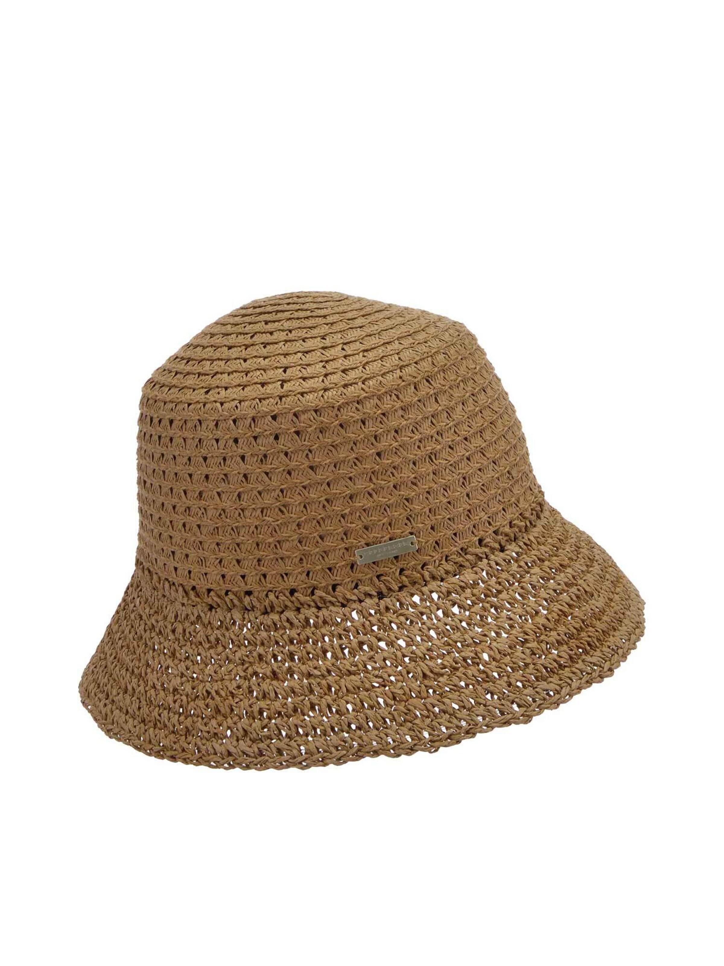 Seeberger Hat 'Hut' in Brown: front