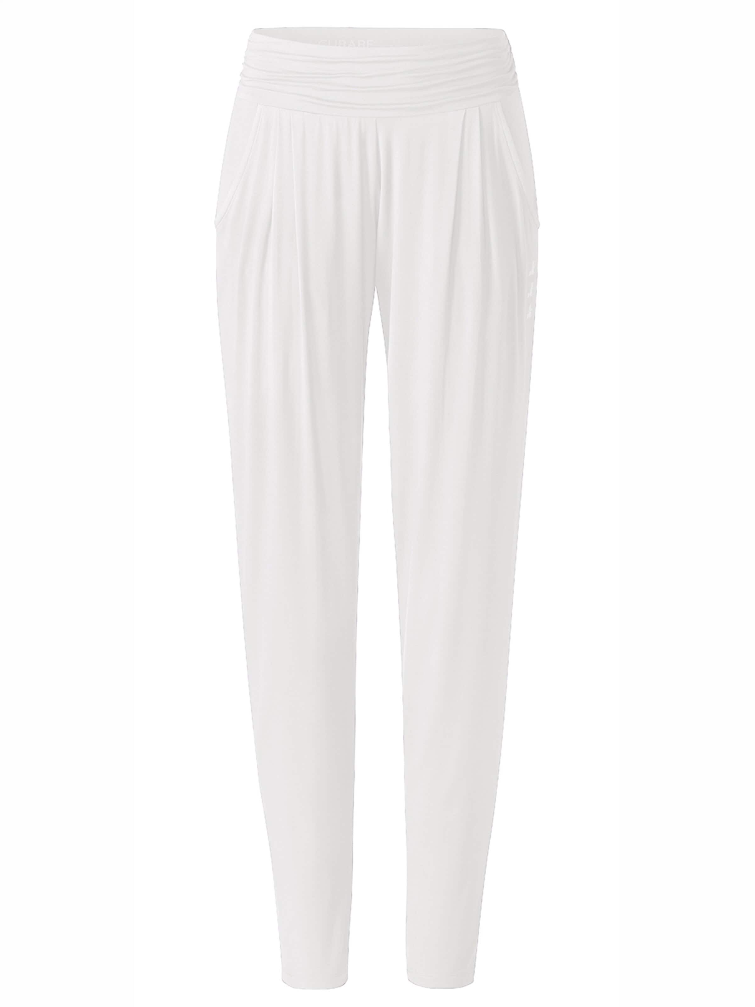CURARE Yogawear Loosefit Sporthose‌‌‌‌‌‌‌‌‌ in Weiß: Vorderseite