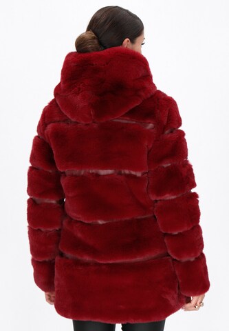 faina Winterjas in Rood