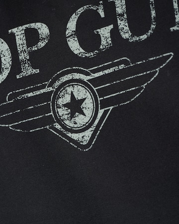 TOP GUN Sweatshirt in Zwart