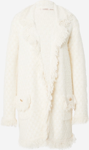 Esqualo Knit Cardigan in Beige: front