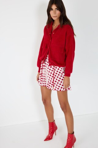 No Matter What Knit cardigan in Red