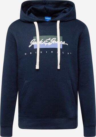 Sweat-shirt 'Wayne' JACK & JONES en bleu : devant