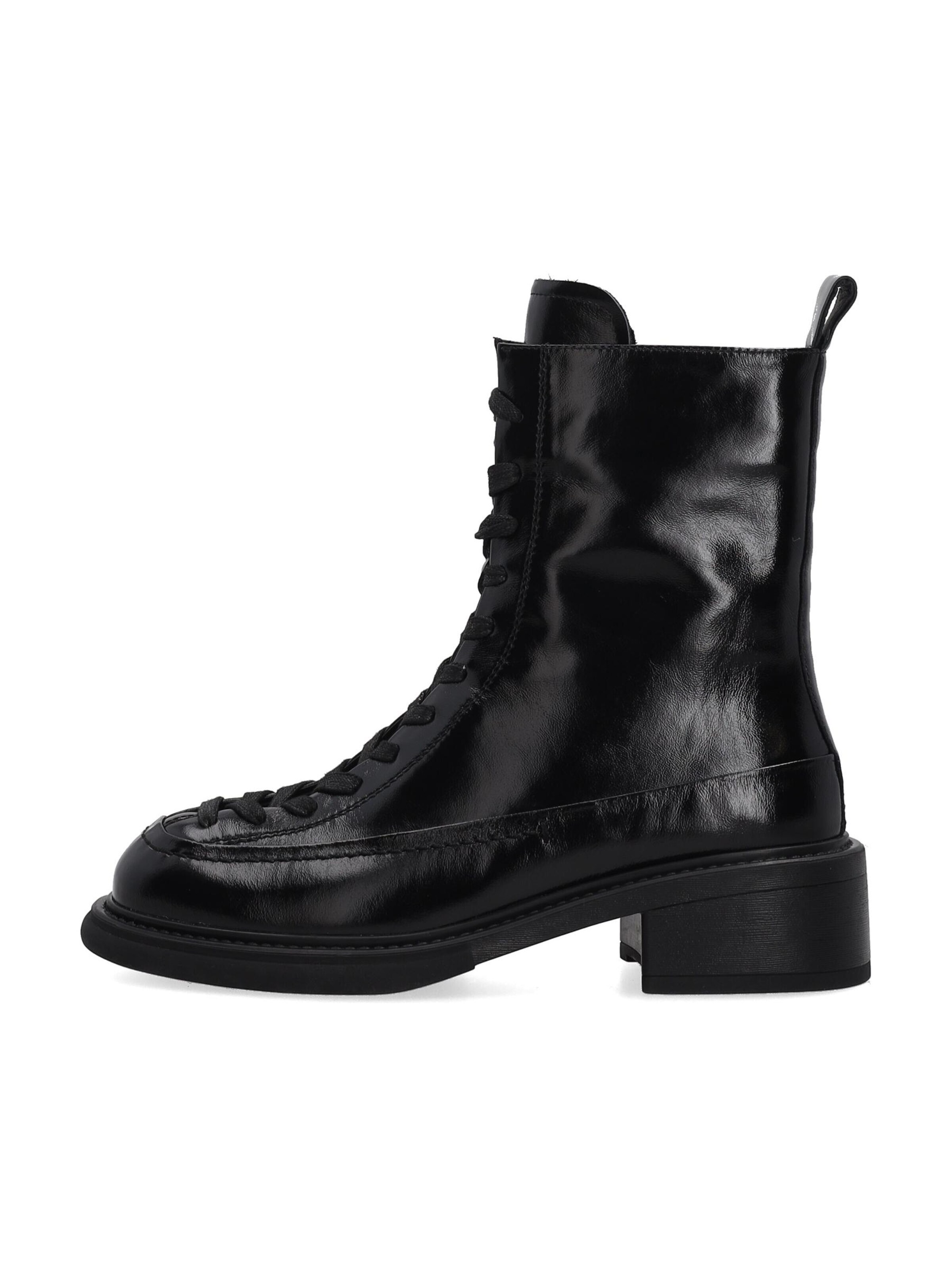 VENEZIA Schnürstiefelette‌‌‌‌‌‌‌ in Schwarz: Vorderseite