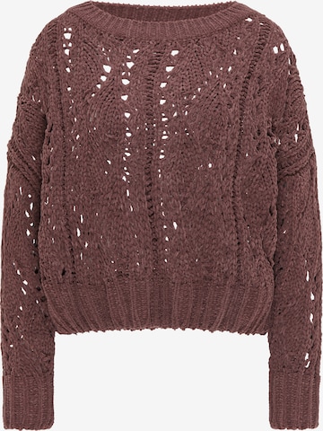 Pull-over myMo ROCKS en marron : devant