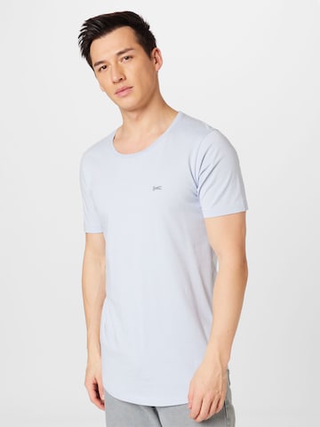 T-Shirt DENHAM en bleu : devant