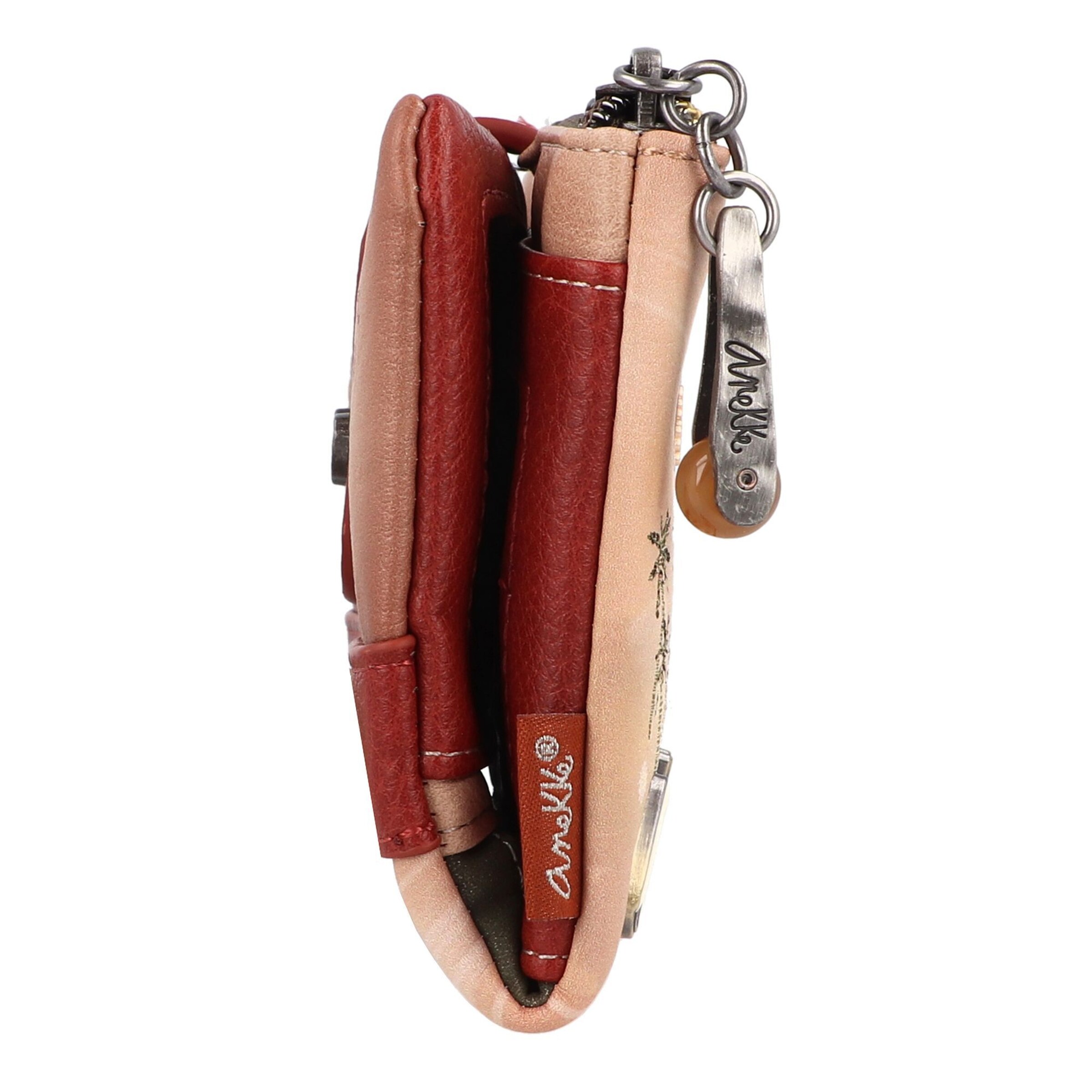 Anekke Geldbörse 'Peace & Love' in Braun