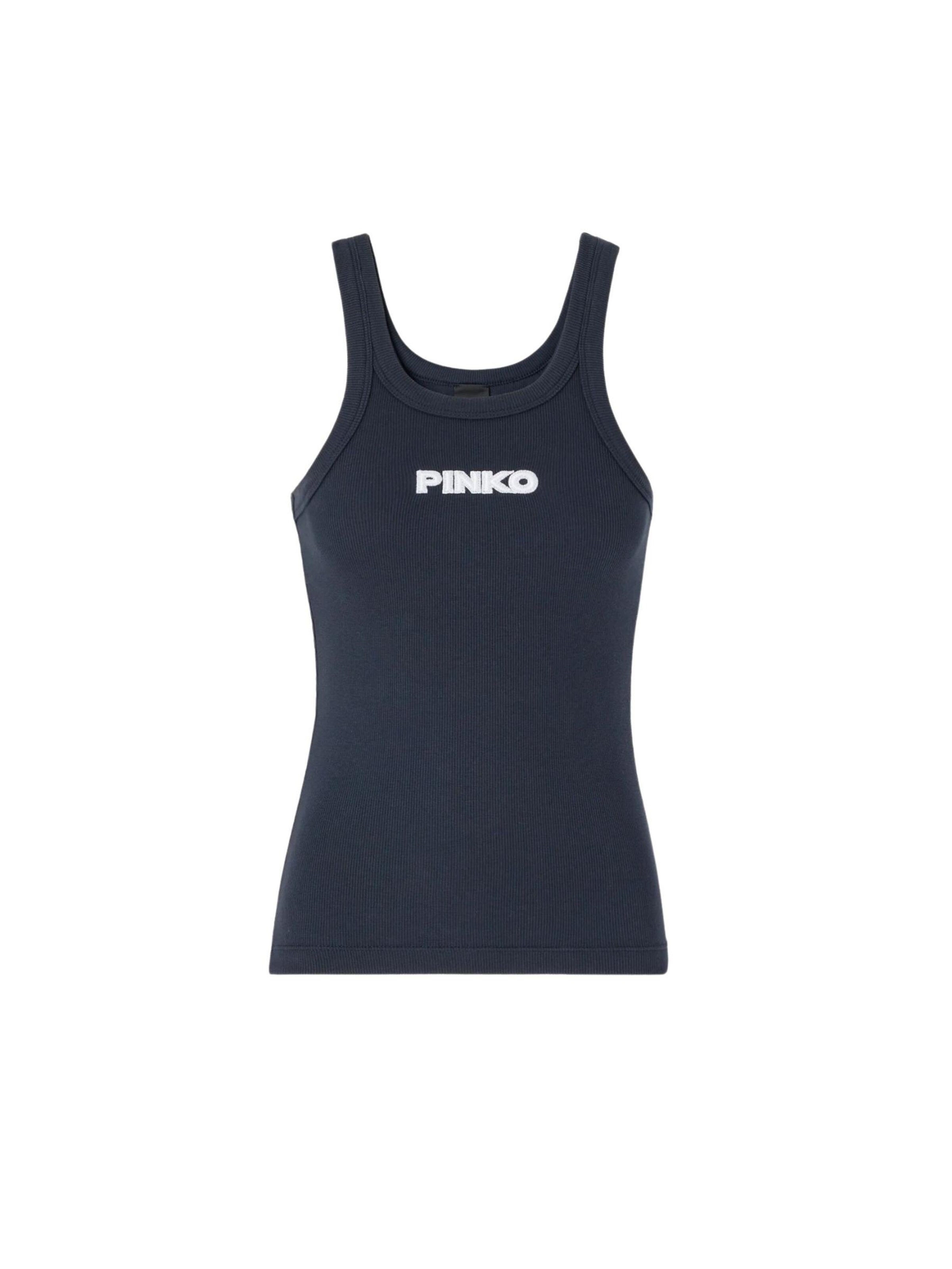 PINKO - Top 'BLUE LAGOON COSTINA' en azul: frente