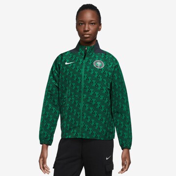 NIKE Athletic Jacket in Green: front