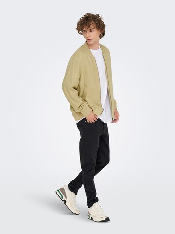 Only & Sons Between-Season Jacket 'ONSRENATO' in Beige