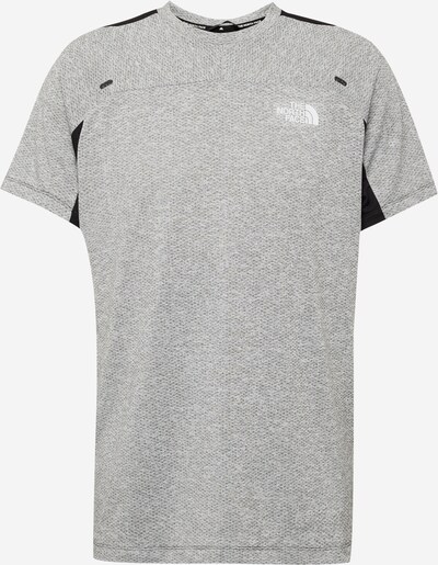 THE NORTH FACE T-Shirt fonctionnel en anthracite / gris chiné / blanc, Vue avec produit