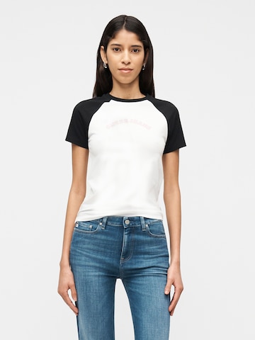 Maglietta di GUESS JEANS in bianco: frontale