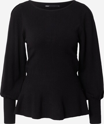 ONLY Sweater 'SANNALISA' in Black: front