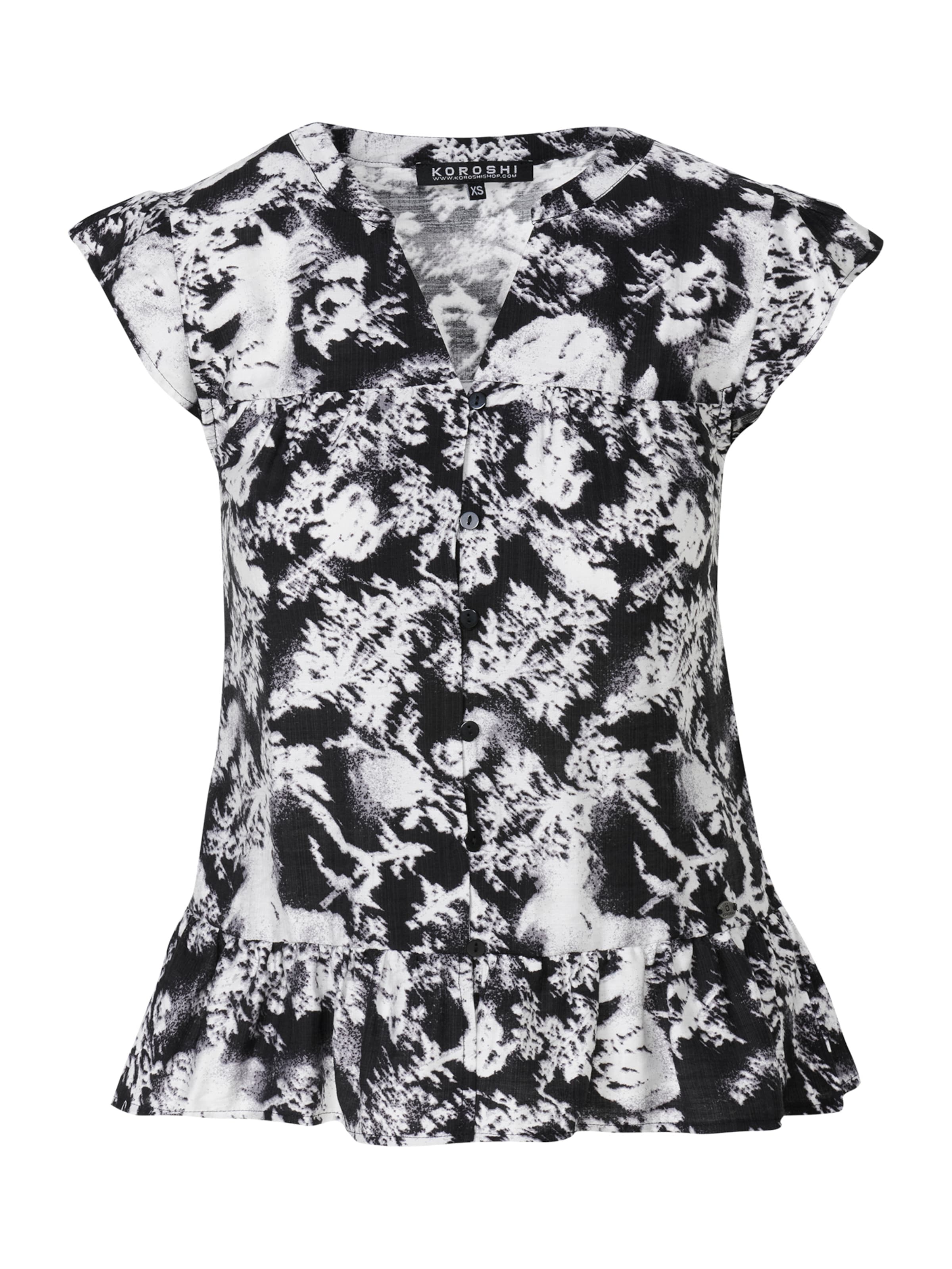 KOROSHI Bluse i sort: forside