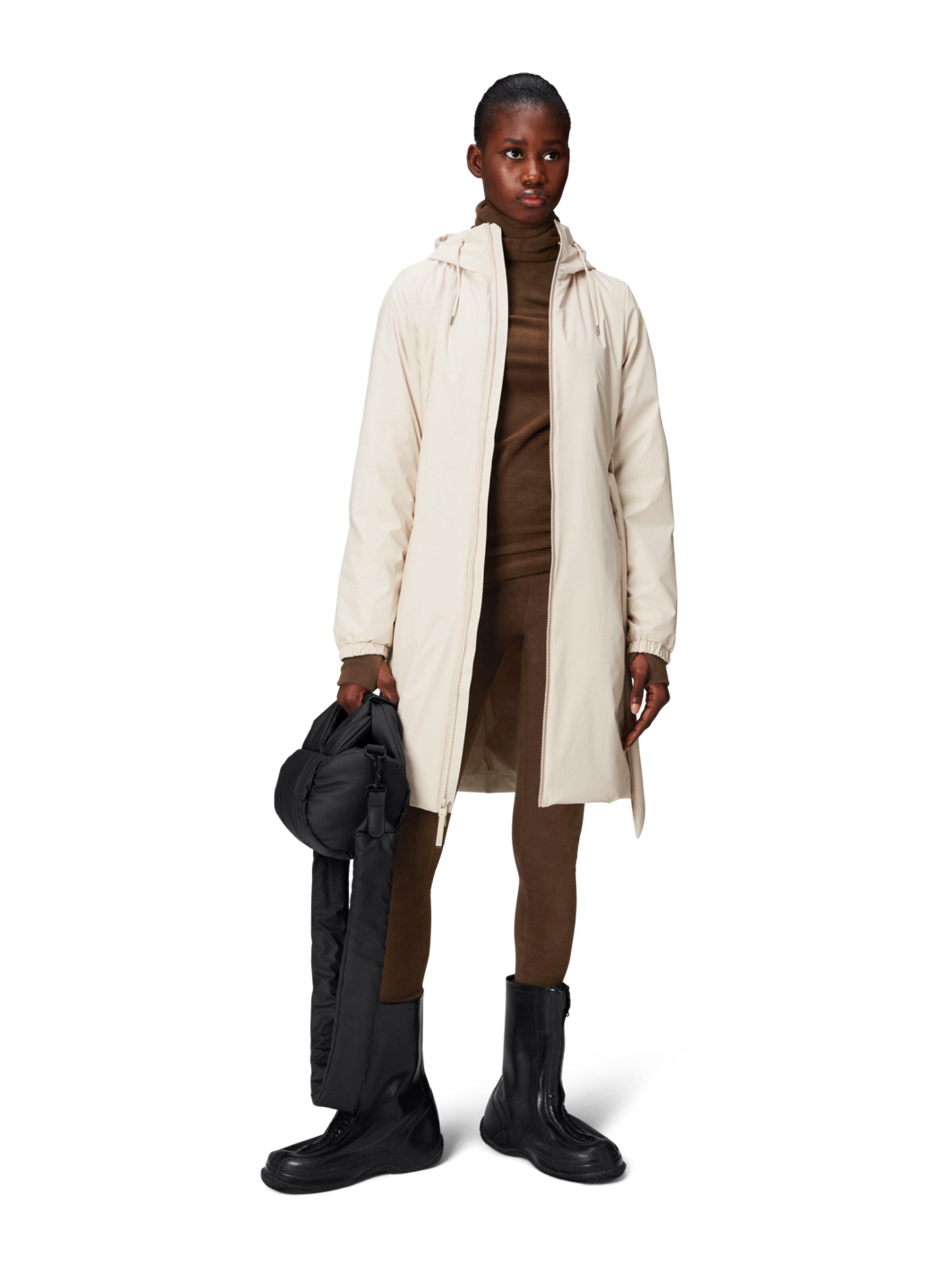 bēšs RAINS Jaka-mētelis 'Lohja'