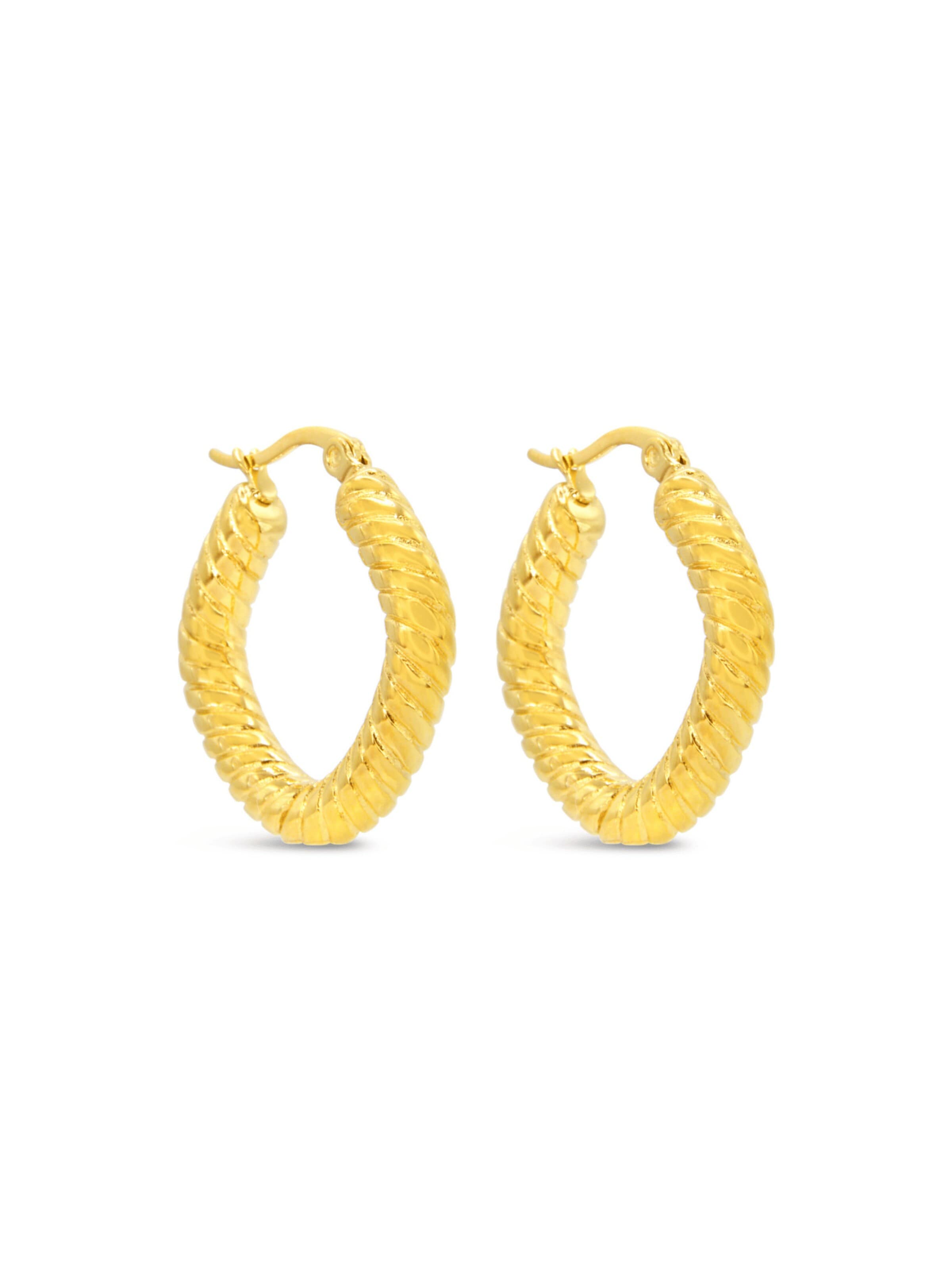 ARS-ARGENTI Ohrringe 'WESTEND GIRL'‌‌‌‌‌‌‌‌‌‌ in Gold: Vorderseite