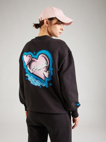 PUMA Sweatshirt 'Whole Lotta Love' in Black: front