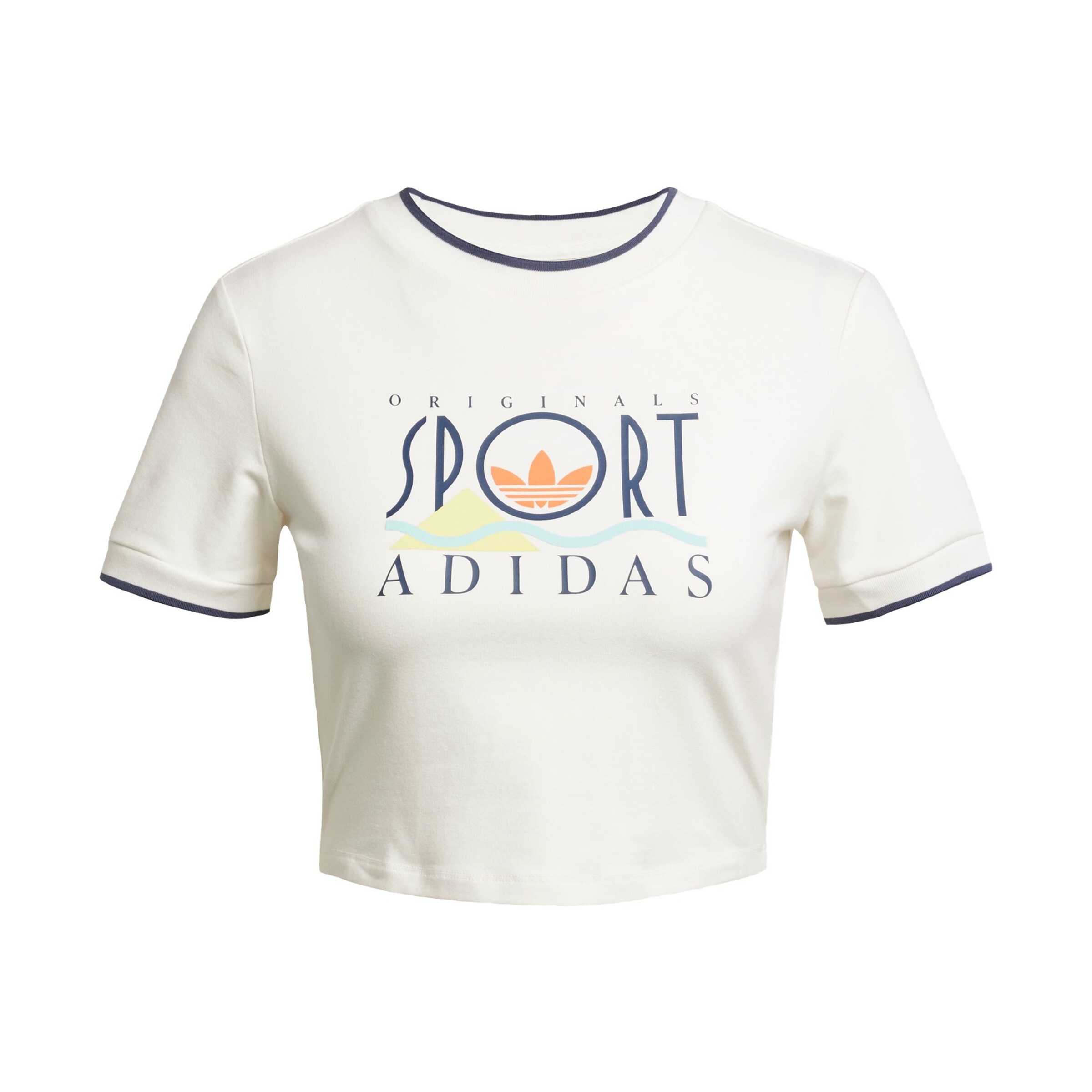 ADIDAS ORIGINALS Tričko 'Sport Graphic Baby' - Biela: predná strana