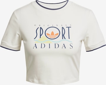 ADIDAS ORIGINALS Тениска 'Sport Graphic Baby' в бяло: отпред