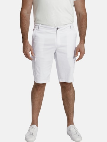 Loosefit Pantalon cargo 'Baron Talon' Charles Colby en blanc : devant